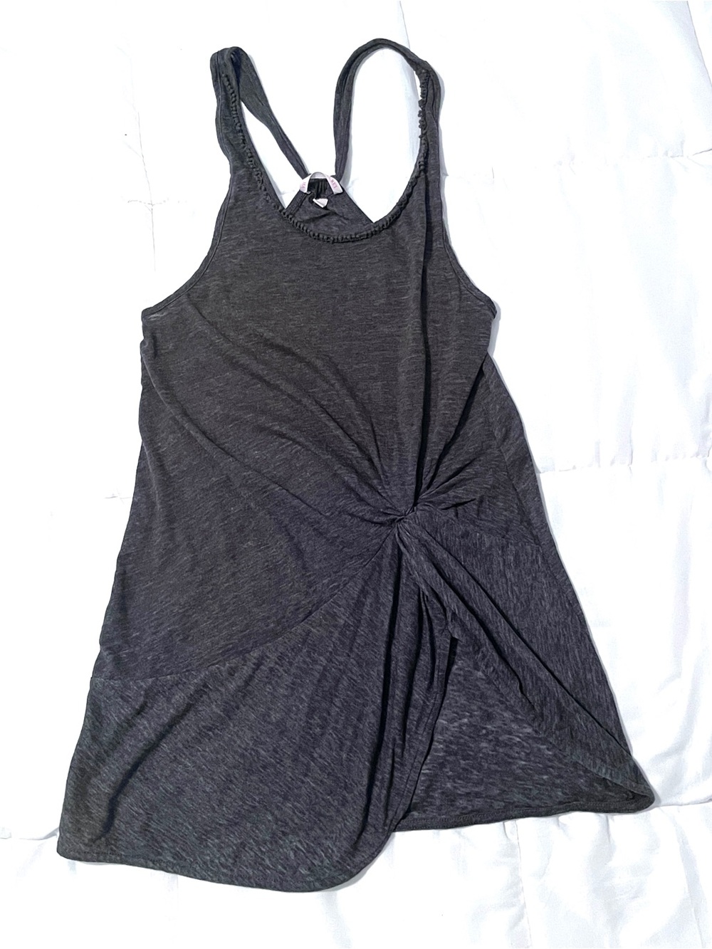 Victoria's Secret Charcoal Twist-Front Swim Coverup - Size XS